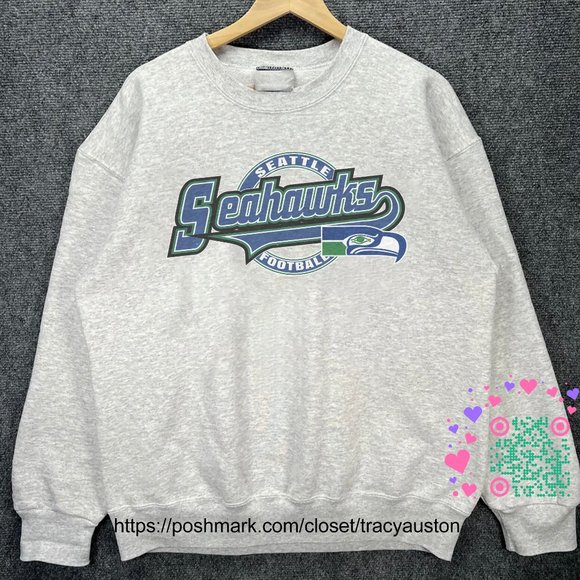 Vintage Seattle Seahawks Football Sweatshirt Retro NFL Seahawks Men Womens Shirt - Picture 1 of 2